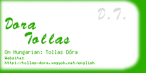 dora tollas business card